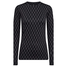 Hype The Detail Printed Bluse, Sort/Lyserød 